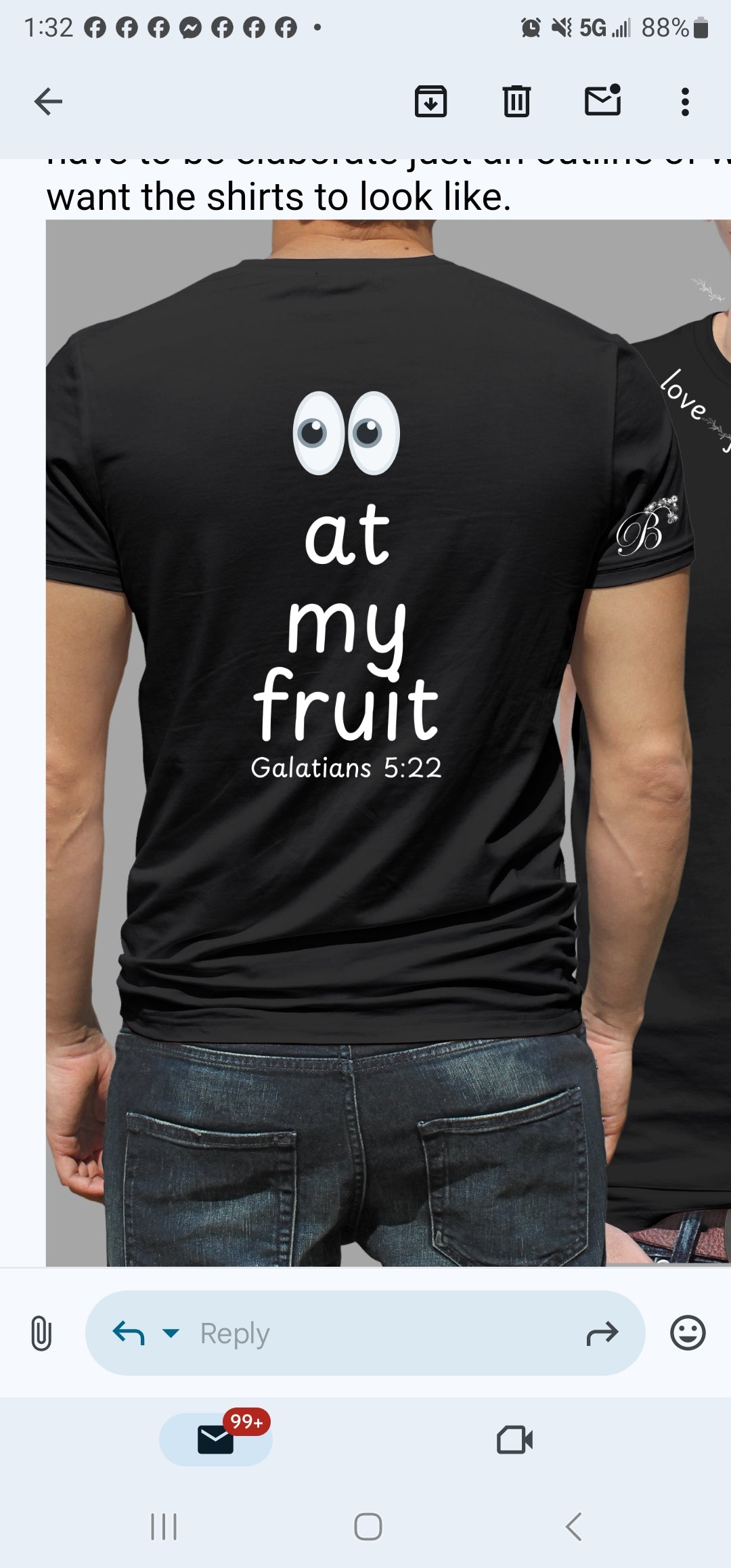 Look At My Fruit Brand Tee